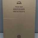 BEMIS 7850TDG Commercial Heavy Duty Open Front Toilet Seat with Cover, Industrial Seat with Secure Installation, Elongated, White