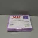 JAM PAPER Plastic Envelopes with Button & String Tie Closure - Index Size - 5 1/2 x 7 1/2 - Lilac Purple - 12/Pack