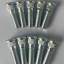 10PCS M12-1.5 Wheel Stud Bolts 610-568 12.97mm Knurl Compatible with Select Hyundai Accent Elentra Sonata, Kia Rio Forte NIRO Soul Optima Mazda CX-9 CX-5