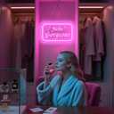 Hello Gorgeous Neon Signs For Wall Decor，Pink Room Decor Aesthetic For Teen Girls，Light Up Sign For Proposal Party 、Wedding Scene、Bachelorette Party、Salon Bar Usb Powered With Dimmable Switch