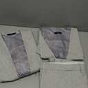 Retro Linen Mens Suit 3 Pieces Light Weight Casual Linen Summer Slim Fit Suits Tuxedo Jacket Blazer Vest Pant for Men