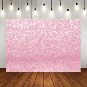 LofarisPink Bokeh Photography Backdrop with Simulated Shinny Spots, Sparkle-Like Abstract Halos Background for Newborn Baby Shower Birthday Party Decorations, Portrait Photo Booth Props 7x5ft
