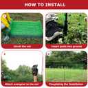 Electric Fence Netting, 164'L x 47.2" H Electric Chicken Fence Kit for Livestock, Farms, Backyards, Garden, Assembled Double Spiked Portable Electric Poultry Farm Fence