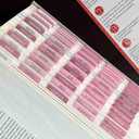 Spanish Laminated Bible Tabs, pestaas para biblia en espaol, Reposition Large Print Stickers, Easy to Read and Apply Bible Tabs for Women and Man (Spanish Pink)