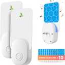 2024 Upgraded 3 in 1 Flying Insect Trap with 3 Light Modes, Fruit Fly Traps for Indoors with 10 Glue Boards, Gnat Traps for House Indoor Potted Plants Trapping Fungus Gnats and Other Flying Insects