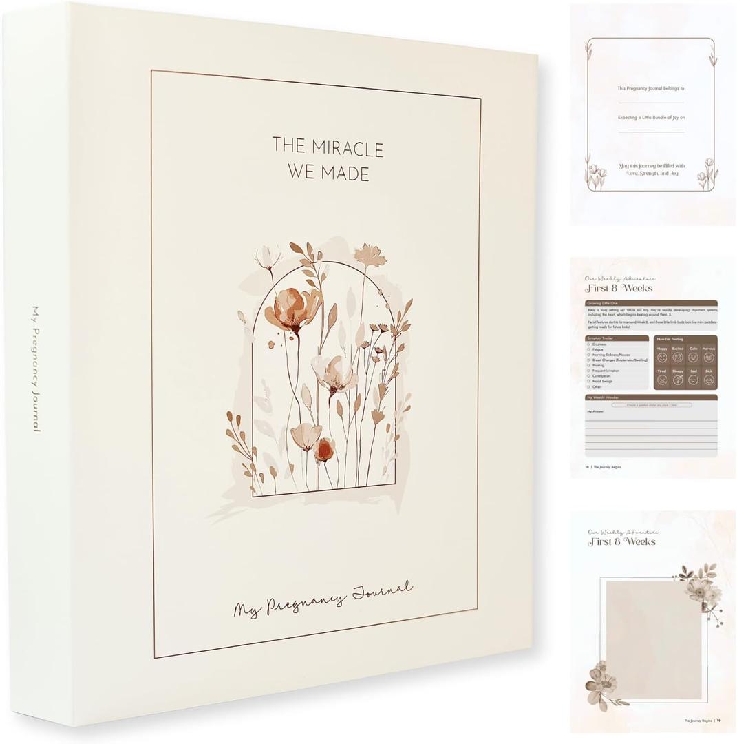 Pregnancy Journal for Moms-to-be: A Keepsake Memory Book and Tracker for Expecting Women, Organized Diary and Album to Record Baby and Moms Journey, Growing Milestones, and First Moments, 118 Pages