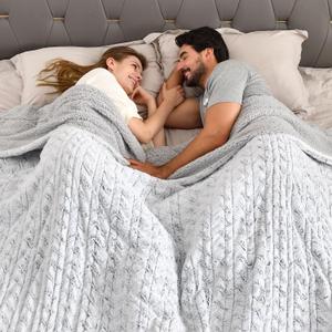 Bearhug Electric Blanket King Size 100" x 90" Dual Controllers Heated Blanket, 10 Heat Settings, 1-12 Hour Auto Shut-Off, Faux Fur & Sherpa Dual-Sided, Machine Washable, Gift-Ready Elegant Packaging (Dreamy Milky Way)