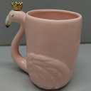 16 oz Cute Pink Coffee Mug Ceramic Flamingo Gift Unique Cups Mom Day Gift for Women Her Grandma Pretty Mug Funny Coffee Cup Funky Xmas Presents for Girlfriend Decorative Animal Decor Christmas Mugs