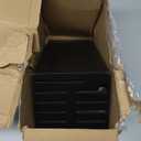 20 Slot Knife Block Storage without Knives,Acacia Wood Universal Knife Holder for Kitchen Countertop,Large Butcher Block Organizer,Easy Kitchen Knife Storage (Black)