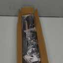 Splicing Curtain Rods for Windows 30-46 Inch, 5/8" Diameter Black Curtain Rods 2 pack for Bedroom, Living Room, Outdoor