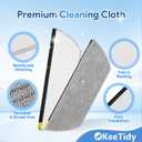 12 Pcs Mop Pads Compatible with Shark RV2820YE RV2820ZE RV2820A Robot Vacuum Cleaner Parts Microfiber Reusable Pads Robot Replacement Accessories