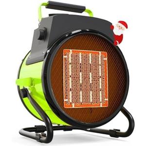 Outdoor Heater for Patio, 1500W Electric Garage Outdoor Heaters with 3 Modes, 3s Fast Heating, with Overheat Protection, Electric Space Heaters for Patio, Garage, Greenhouse, Office
