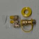 1/2" Natural Gas Quick Connect Fittings,Natural Propane Hose Quick Disconnect Kit,100% Solid Brass with Dust Cover for Gas Grill and Heater and Generator