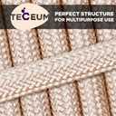 TECEUM Paracord Rope 750 lb 1000ft / 200ft / 120ft / 100ft / 50ft String Parachute Cord for Camping, Survival, Outdoor Gear 35+ Colors Nylon Utility Rope Tactical Survival & Camping Kit