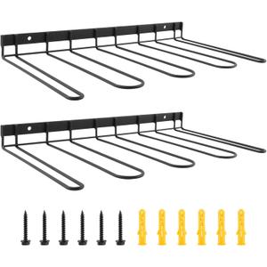 Bibabala Boot Rack, Wader Hangers for Boot, Metal Wall Mounted Shoe Rack for Tall Boots and Cowboy Boot(Black)