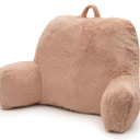 Reading Pillow Large Bed Pillow, Backrest Pillow with Arms, Back Support Pillow for Sitting Up in Bed, Couch for Lounging Bedrest, Camel