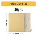 S SATC 1/4 Sheet Sandpaper 100PCS Hoop and Loop Sandpaper 5.5" x 4.5" Sandpaper for Palm Sander 400 Grit Sanding Sheets for Wood Woodworking and Automotive