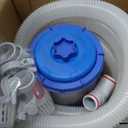 KimFilter Transparent 1000 GPH Above Ground Pool Filter Pump Easy Cartridge Status Viewing | Powerful Pool Cartridge Filter Pump System | Enhanced Circulation & Filtration for Crystal-Clear Water