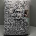 Vaukki Living Room Rug, Vintage Shaggy Soft Laundry Rug, Non Slip Kitchen Area Mat, Washable Farmhouse Bedroom Area Carpet for Bathroom, Kitchen and Kidsroom (243× 304cm, Grey)