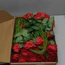 80 Pcs Roses Artificial Flowers, Silk Crimson Burgundy Artificial Flowers Petals Long Stem Roses for Wedding Bouquet Home Party Decor