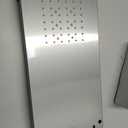 POPFLY LED Rainfall Waterfall Shower Panel Tower System, 4 Body Jets and 4 Mist Spray, 3-Function Handheld Shower, 304 Stainless Steel Shower Tower with Temp Display, Brushed