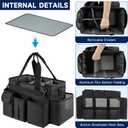Cleaning Caddy,Cleaning Bag for Housekeepers,Cleaning Supplies Organizer with Handle,Black