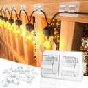 Amazon.com: Hooks for Outdoor String Lights Clips: 54Pcs Heavy Duty Cable Clips with Waterproof Adhesive Strips for Hanging Christmas Light : Home & Kitchen