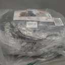 JOLLYVOGUE Calming Dog Bed for Small Dogs - 23 inches Donut Washable Small Dog Bed for Kittens & Puppies, Anti-Slip Round Fluffy Plush Faux Fur Cat Beds (Fits up to 25 lbs Pets, Grey) (01 - Smoke Grey)