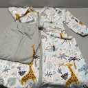 Yoofoss Baby Sleep Sack 18-24 Months Long Sleeve Wearable Blanket Baby 100% Cotton 2-Way Zipper 0.5 Tog Toddler Sleeping Sack, Lightweight(X-Large)