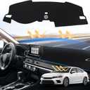 Civic Dash Cover for 2025 2024 2023 2022 Honda Civic Dashboard Cover Mat for Civic 11th Gen. Accessories Sun Shade Non-Slip Dashboard Protector Anti-Glare&Beat The Heat