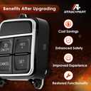 Steering Wheel Cruise Control Switch, Compatible with 2011-2018 Chrysler Dodge Jeep, 200 Town & Country RAM Challenger Grand Caravan Wrangler, and More, Electrical Speed Control, Replaces# 56046094AD