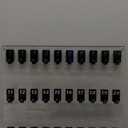 Acrylic Key Board with 30 No. Hooks Wall Mount Key Rack Holder Hanger Storage for Real Estate Offices Rentals Car Dealer Valet Parking Small Businesses (Transparent)