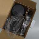 Electric Salt and Pepper Grinder Set Automatic Battery Pepper Mill Shakers Adjustable Coarseness Upgraded Larger Capacity with Led Home and Kitchen Appliances Birthday Gifts for Women Mom (Black/Black)