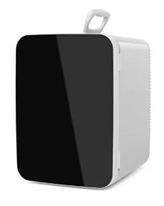 Electactic 10L Compact Mini Fridge, Portable Small Refrigerator, Small Cosmetics Cooler, 2.6 Gal Mini Fridge with AC/DC Adapters for Beverage, Food, Makeup, Bedroom, Office, Dorm, White