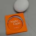 Baby Night Light, Nursery Night Lamp for Breastfeeding, Soft BPA Free Silicone Touch Night Lamp, Eye Caring, Easy Flip Design, Stepless Dimming, 1-Pack