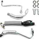 4PCS Turbocharger Oil Return Drain Line and Turbo Oil Feed Pipe Kit Compatible with Encore Sonic Cruze Trax 1.4L L4 55567067 55568031 55592600 25198546 55587854