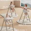Foldable Baby High Chair to Toddler Tower, Kids Step Stool, Toddler Chair