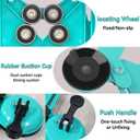 Tile Hole Saw Kit, ZNXIMER 20PCS Diamond Hole Saw Kit with Double Suction Cups Tile Hole Saws Guide for Ceramic, Glass, Porcelain Tiles, Marble, Granite and More Drilling.