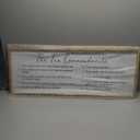 FZMHASLWW The Ten Commandments Bible Verse Wall Decor 40"X15" God Jesus Prayer Christian Saying Catholic Scripture Sign Large Wood Framed Wall Hanging Art (Wood)