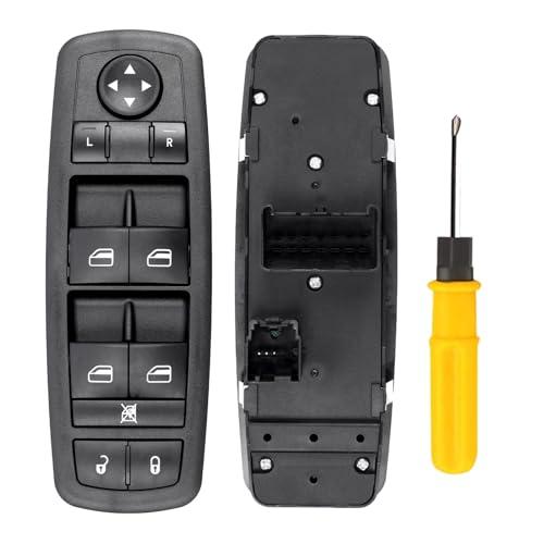 Master Power Window Switch, Driver Side 3 + 0 Pins, Replacement for 2008-2009 Chry-sler Town & Country, 2008-2009 Do-dge Grand Caravan, 4602535AC, 4602535AD, 4602535AE, 4602535AF, 4602535AG, 920-401
