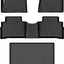 AIPOIL Floor Mats & Cargo Liner Set for 2023 2024 2025 Kia Sportage (Not Fit Hybrid Models) All Weather Protection TPE Anti-Slip Automotive Full Set Custom Car Mats Accessories - Black
