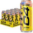 C4 Performance Energy Drink with Zero Sugar, 200mg Caffeine, 16 Fl Oz 12pk (EXP 04/30/27)
