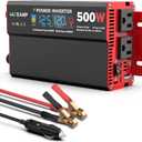 500 Watt Power Inverter 12V DC to 110V/120V AC Inverter with LCD Screen Display, 2 AC Outlets, 36W Type-C Port, 5V/3A USB Port, Car Power Converter for Truck, Home, Vehicles, Laptop, Trip