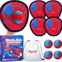 JoyCat Toss and Catch Ball Game for Kids, 4 Paddle Sticky Ball Set, Toddler Baseball Catch Toy, Outdoor Game for Beach, Yard&Camping, Family Sports Easter Basket Stuffer Gift for Boys Girls Ages 3-12