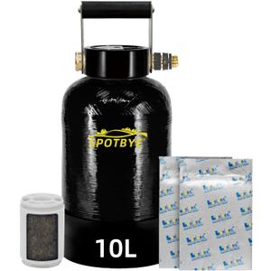 Filterelated Deionized Water System with 10L Resin & Built-in Heavy Metal Filter, Extends Resin Life by 15%, for Spot-Free Rinsing of Cars, RVs, Motorcycles, Solar Panels, Windows, Boats