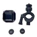 Motorcycle TPMS, Tire Pressure Monitoring System for Motorcycles with LCD Display & 2 External Sensors, Wireless, Waterproof, Real-Time Pressure/Temperature Alarm, Universal Fit