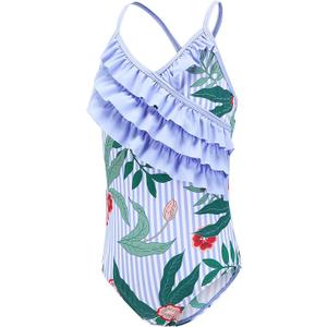 Moon Tree Girls One Piece Swimsuits Ruffle Swimwear Beach Bathing Suit 2-14 Years. Size 3T