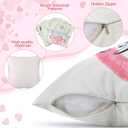 VitalCozy 12 Pcs Easter Pillow Covers 18 x 18 Inch Decorative Throw Valentines Day St. Patrick's Day Cushion Case Set Holiday Love Heart Clovers Bunny Eggs Pillow Case for Home Decoration