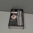 Vacuum Beard Trimmer for Men, New Version Adjustable Precision Trimming Length with 2 Comb, Electric Cordless Vacuum Trimmer for Beard, Waterproof and Rinses Easy, Blades for Skin fit (Rose Silver)