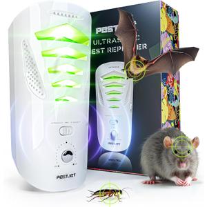 New 2025 Ultrasonic Pest Control Device  Plug-in Indoor Rodent Deterrent for Mice, Bats, Insects, and Squirrels  Electronic Unit with Sound and Electromagnetic Wave